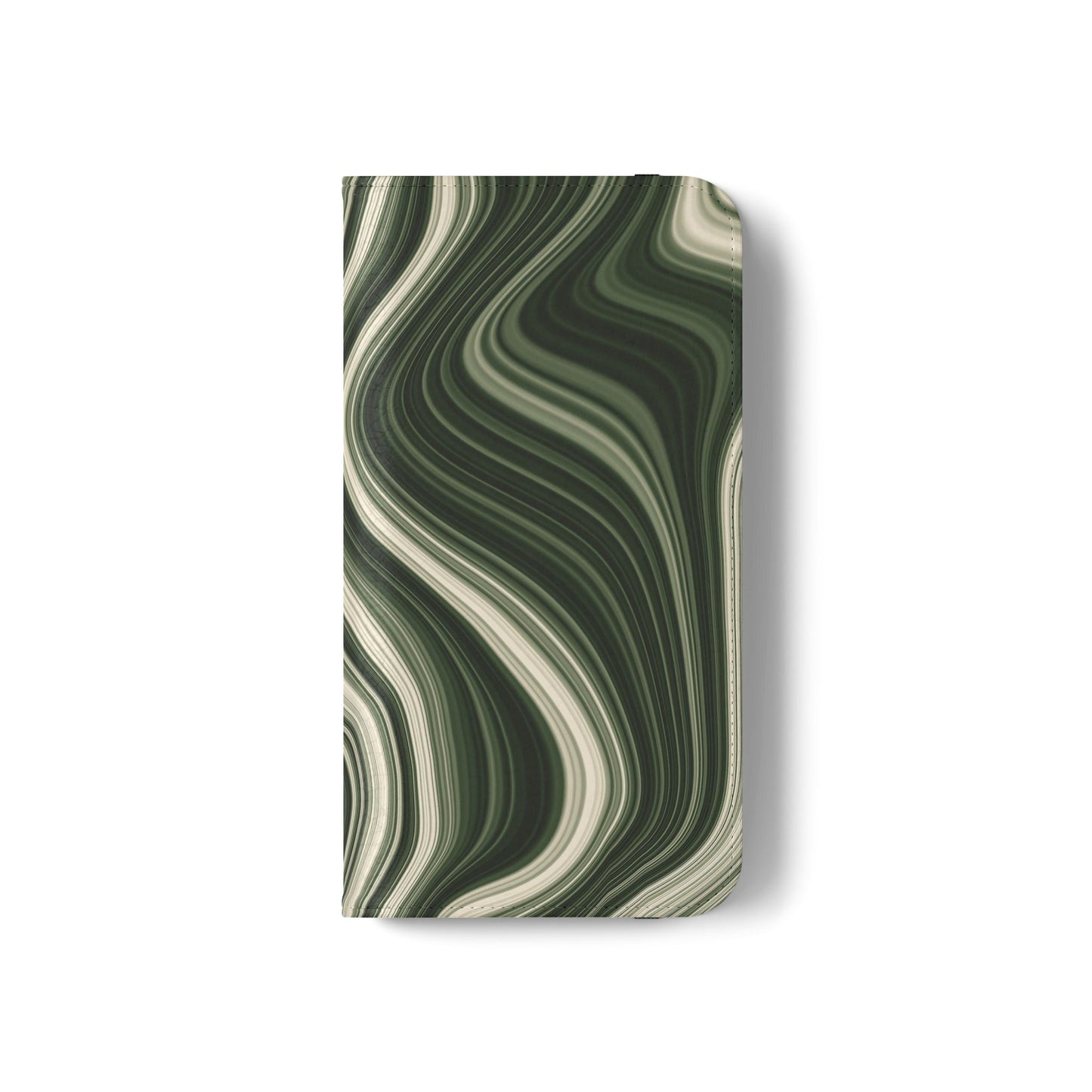 Radiating Elegance V1 Stylish Green Marble Flip Case for Smartphones - Perfect for Fashion Lovers