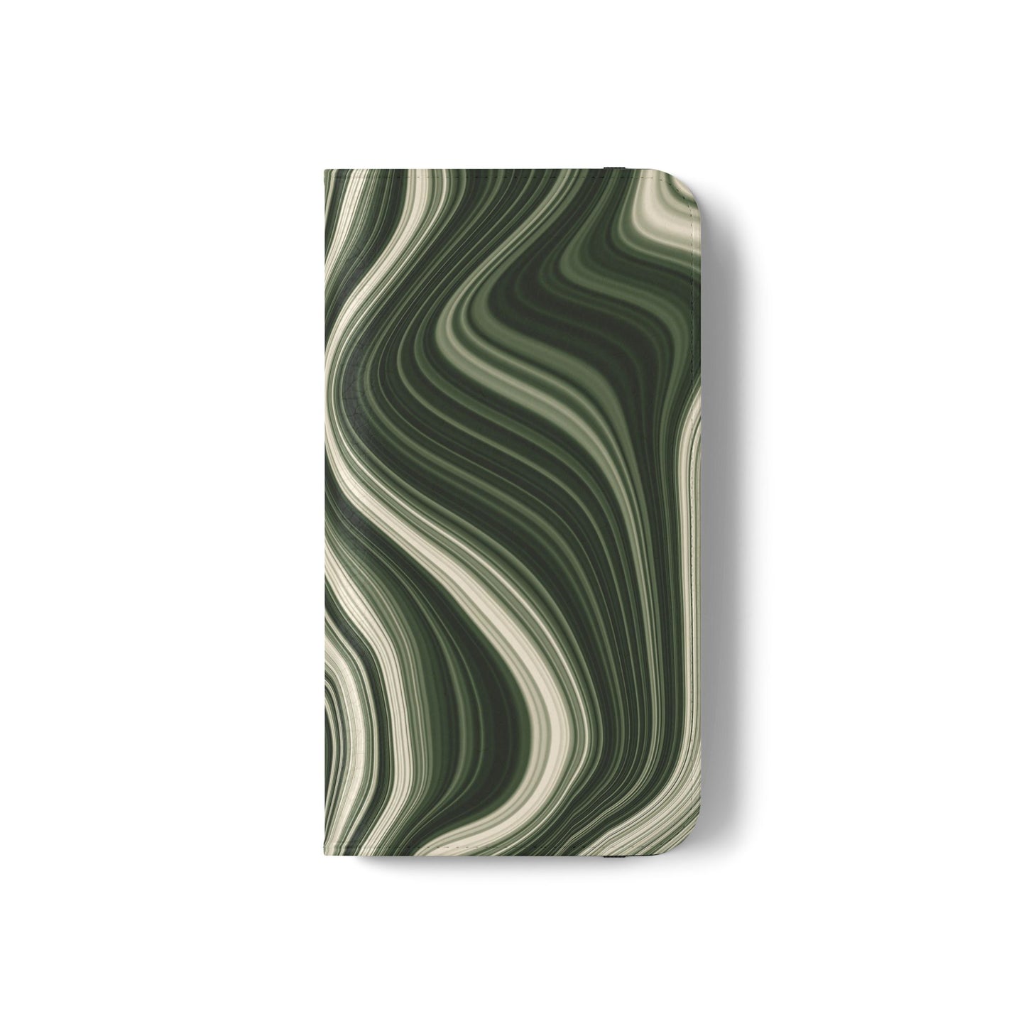 Radiating Elegance V1 Stylish Green Marble Flip Case for Smartphones - Perfect for Fashion Lovers