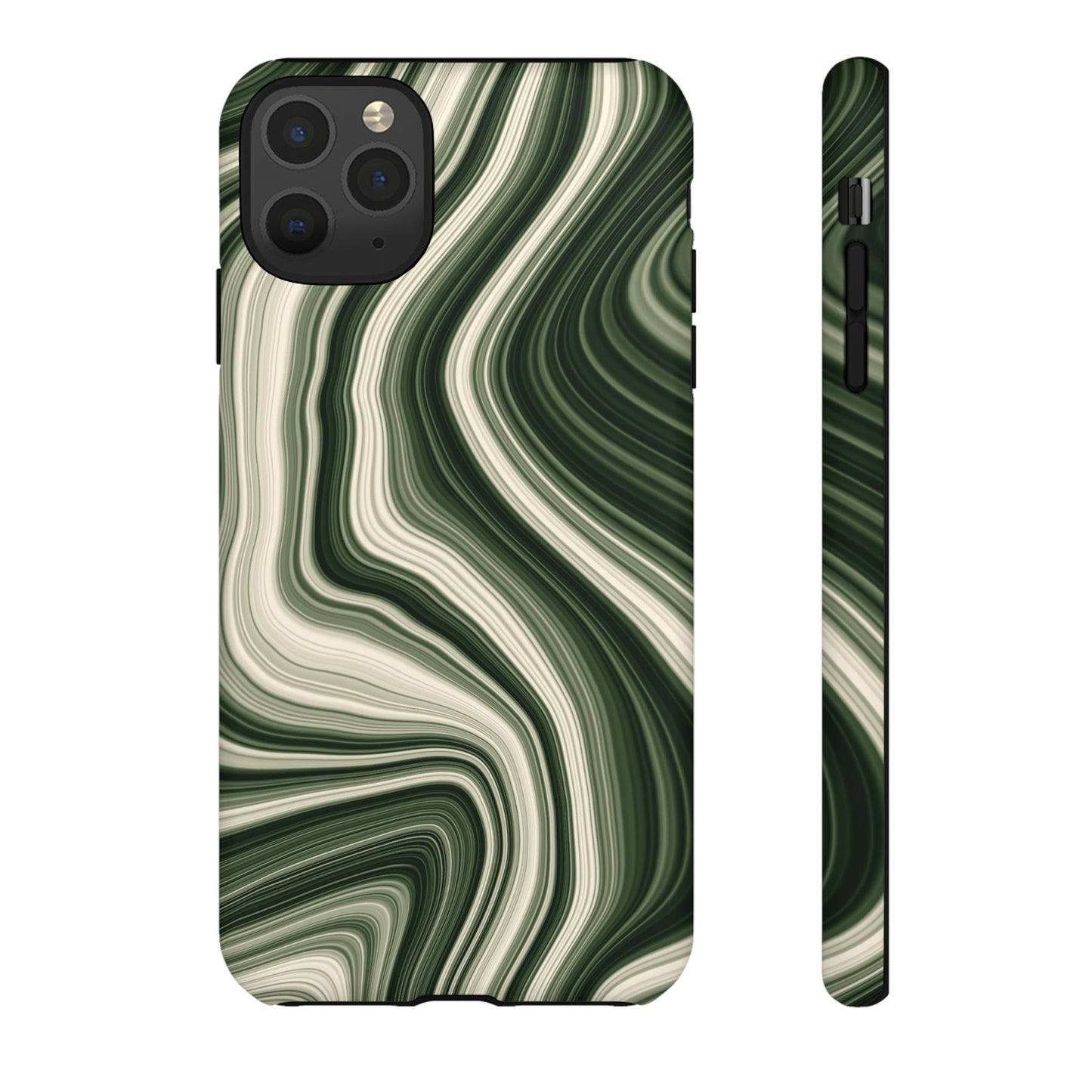 Radiating Elegance V1 Marble Green Tough Phone Case - Stylish Protection for Everyday Life