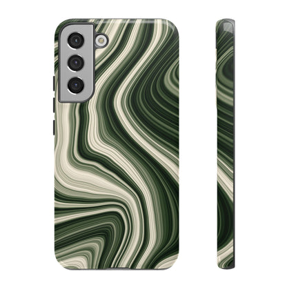 Radiating Elegance V1 Marble Green Tough Phone Case - Stylish Protection for Everyday Life