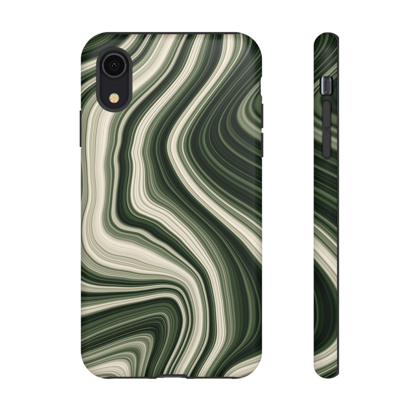 Radiating Elegance V1 Marble Green Tough Phone Case - Stylish Protection for Everyday Life