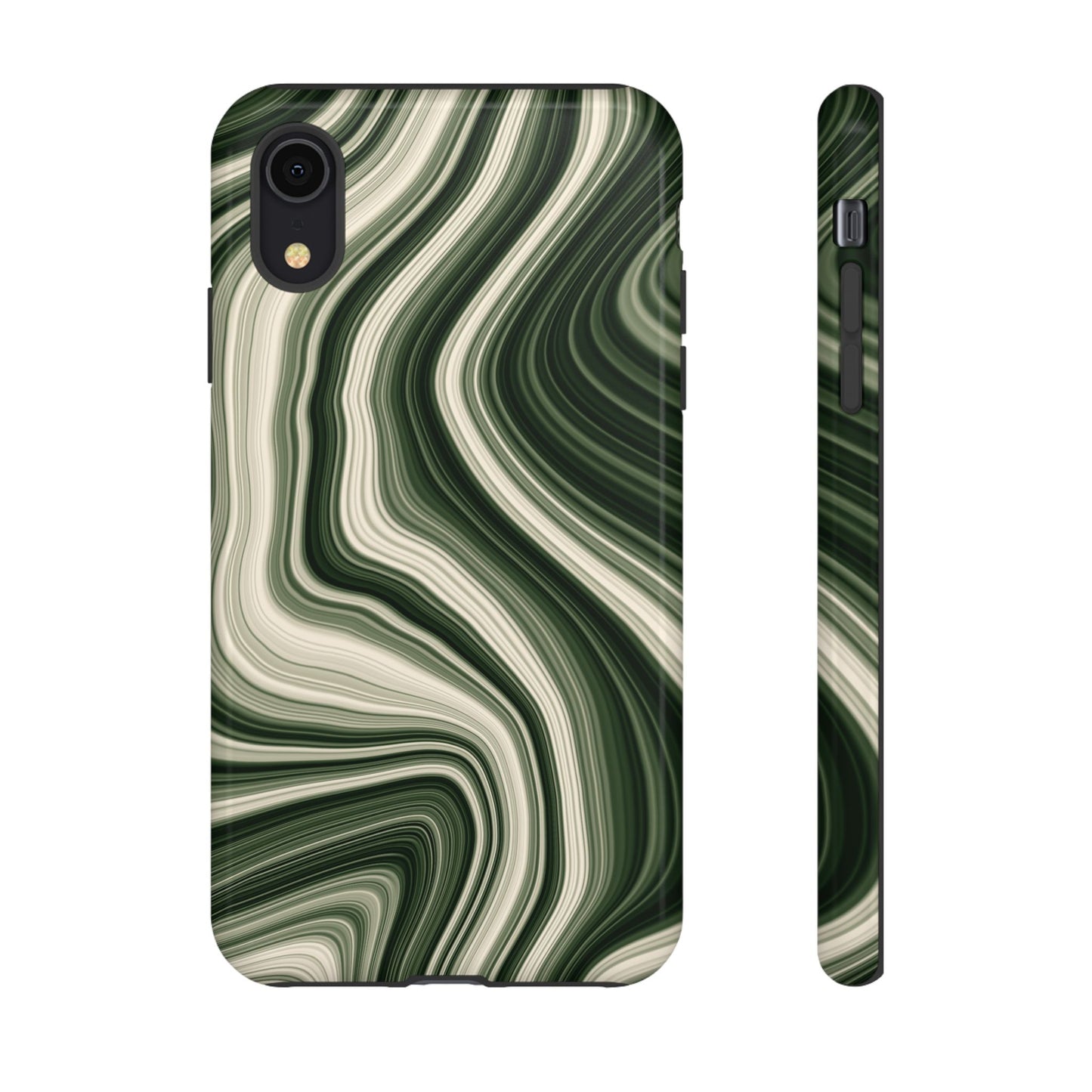 Radiating Elegance V1 Marble Green Tough Phone Case - Stylish Protection for Everyday Life