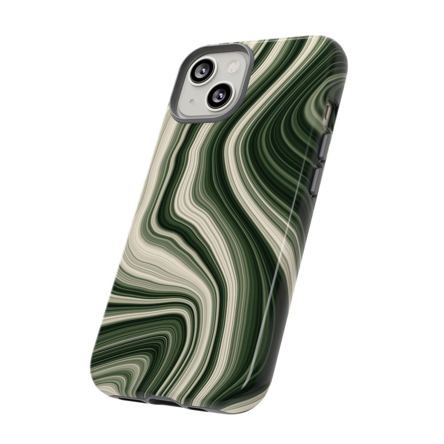 Radiating Elegance V1 Marble Green Tough Phone Case - Stylish Protection for Everyday Life