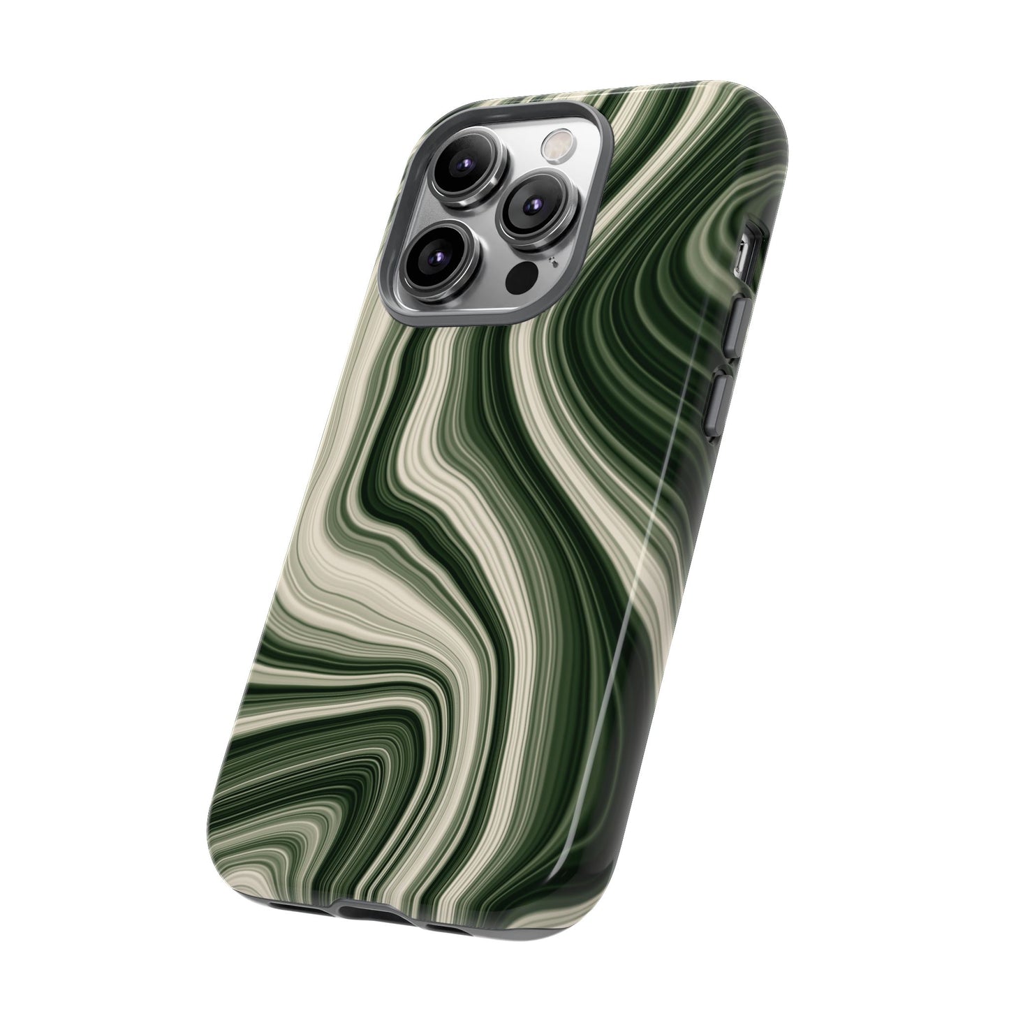 Radiating Elegance V1 Marble Green Tough Phone Case - Stylish Protection for Everyday Life