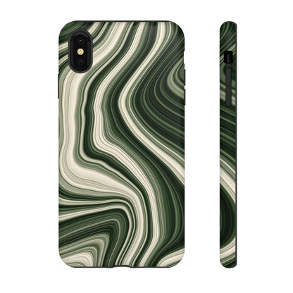 Radiating Elegance V1 Marble Green Tough Phone Case - Stylish Protection for Everyday Life