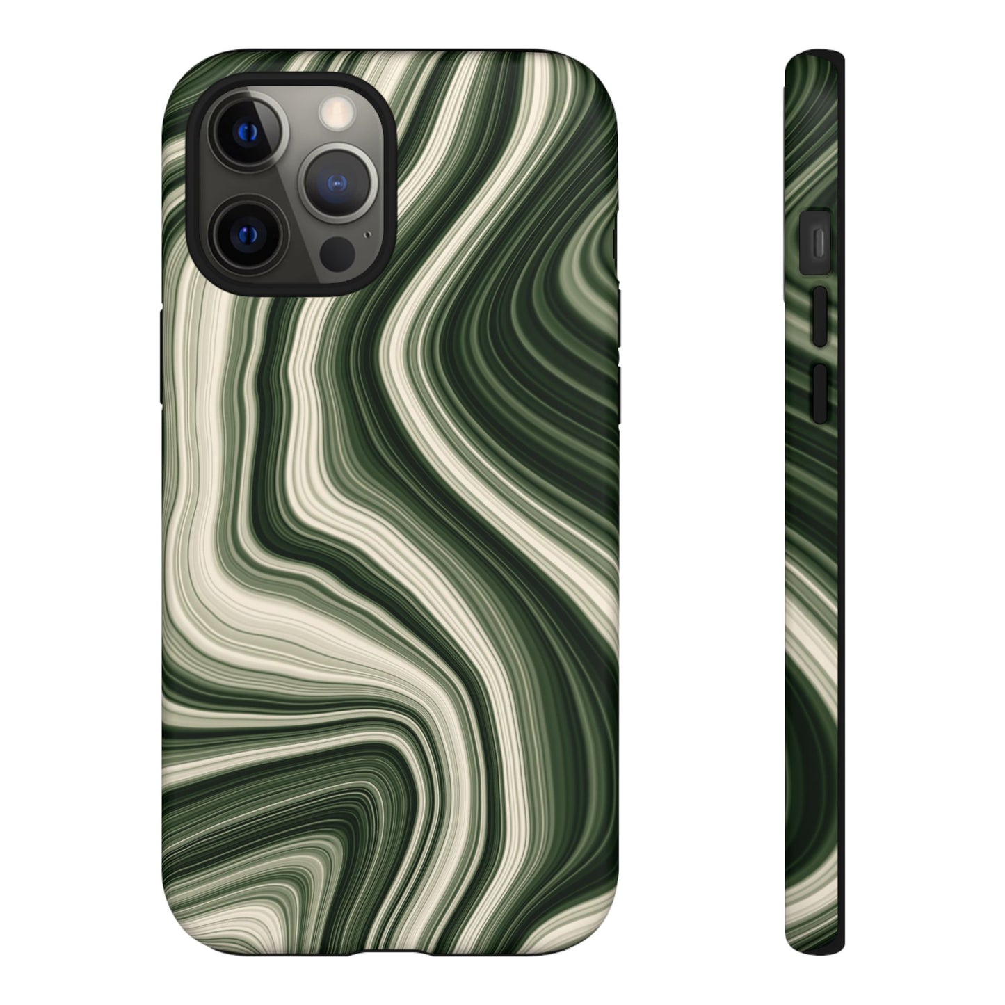 Radiating Elegance V1 Marble Green Tough Phone Case - Stylish Protection for Everyday Life