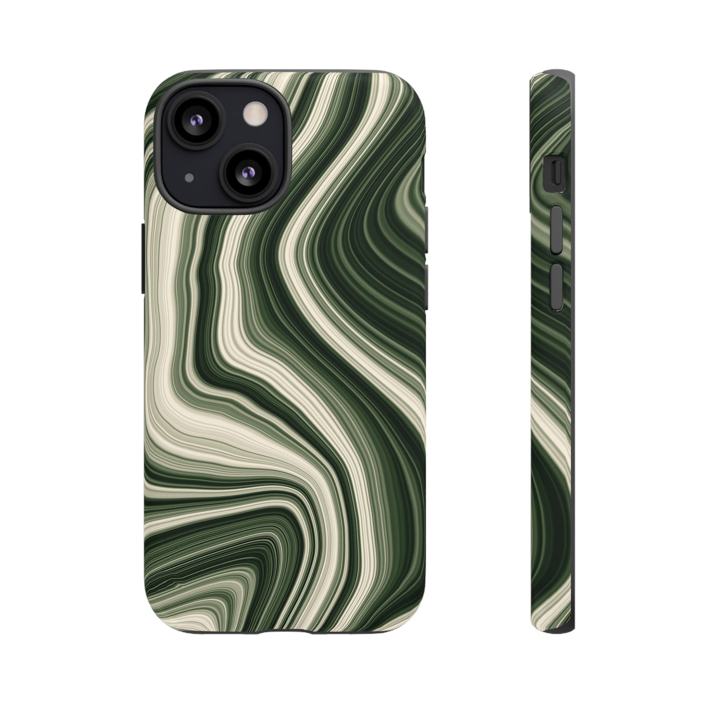 Radiating Elegance V1 Marble Green Tough Phone Case - Stylish Protection for Everyday Life