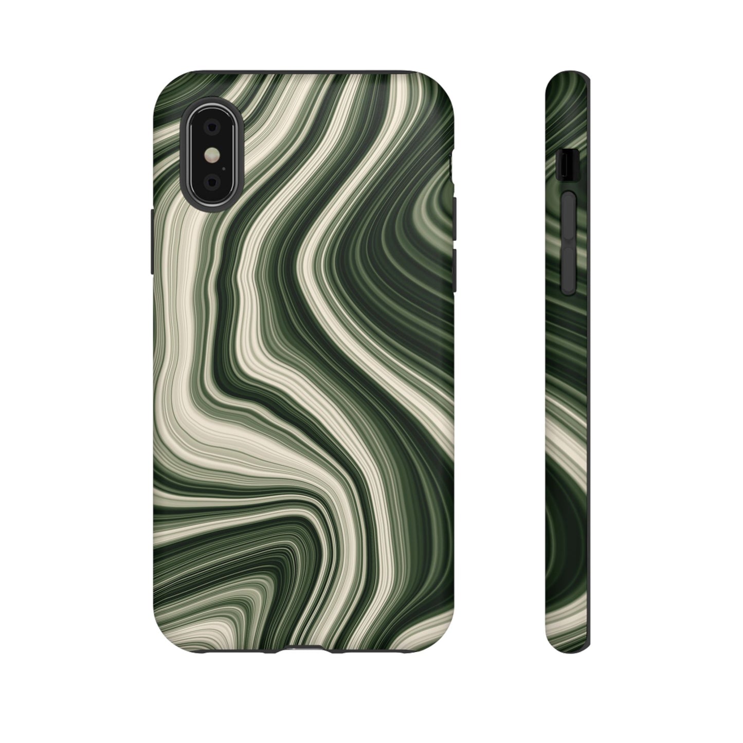 Radiating Elegance V1 Marble Green Tough Phone Case - Stylish Protection for Everyday Life