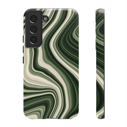 Radiating Elegance V1 Marble Green Tough Phone Case - Stylish Protection for Everyday Life