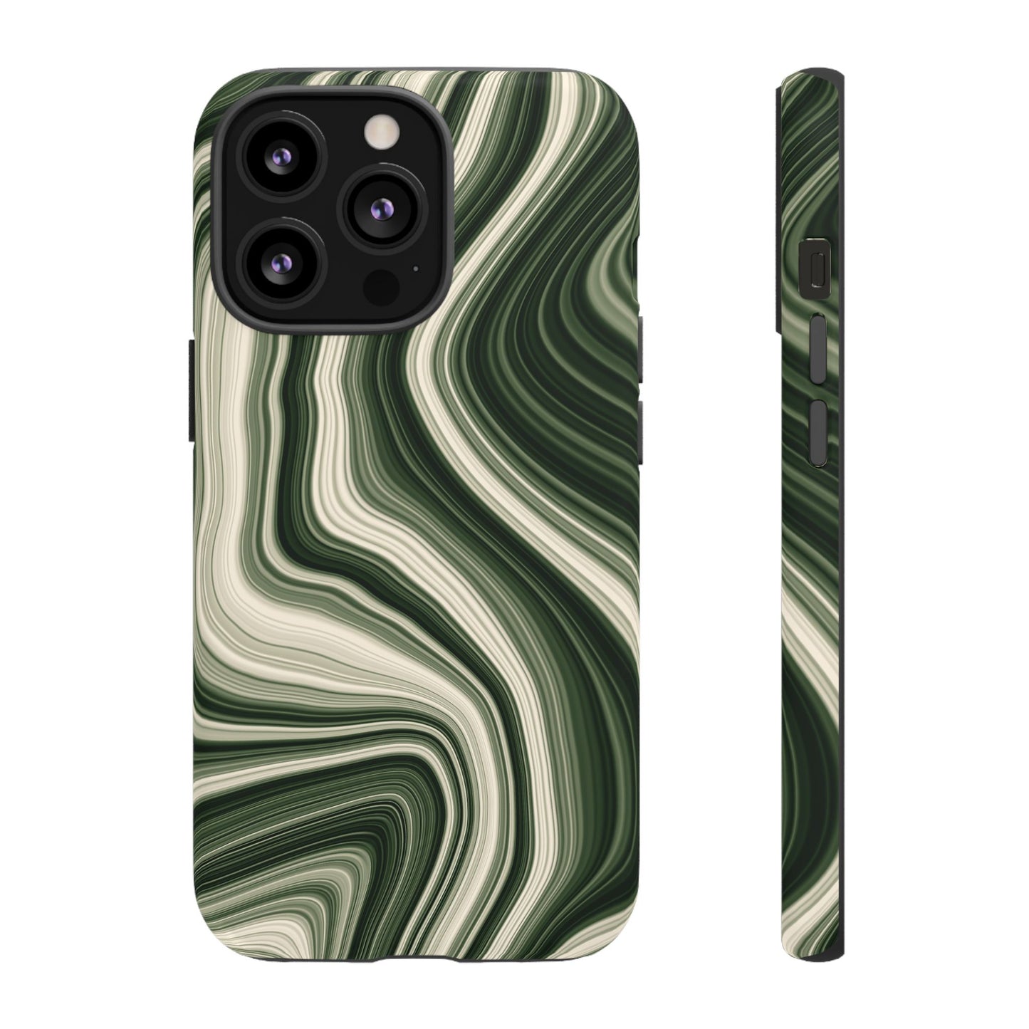 Radiating Elegance V1 Marble Green Tough Phone Case - Stylish Protection for Everyday Life