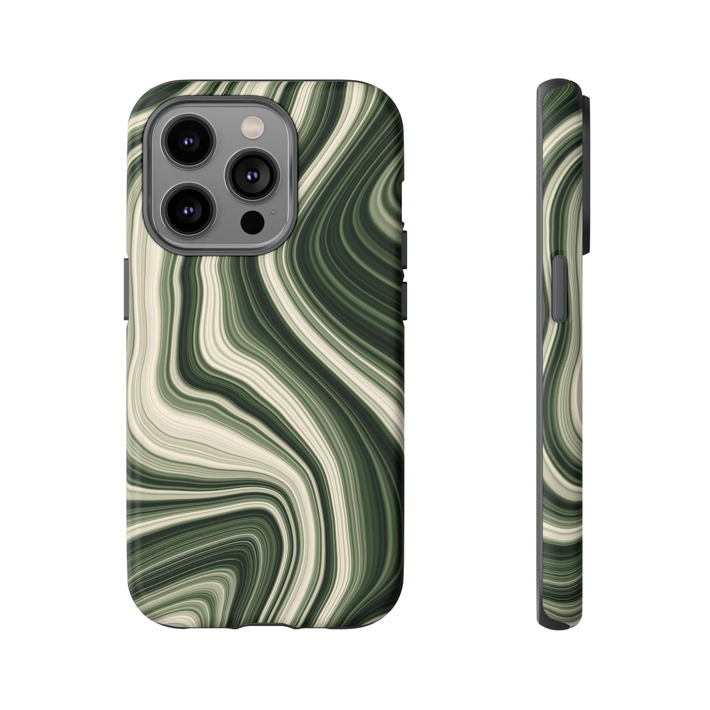 Radiating Elegance V1 Marble Green Tough Phone Case - Stylish Protection for Everyday Life