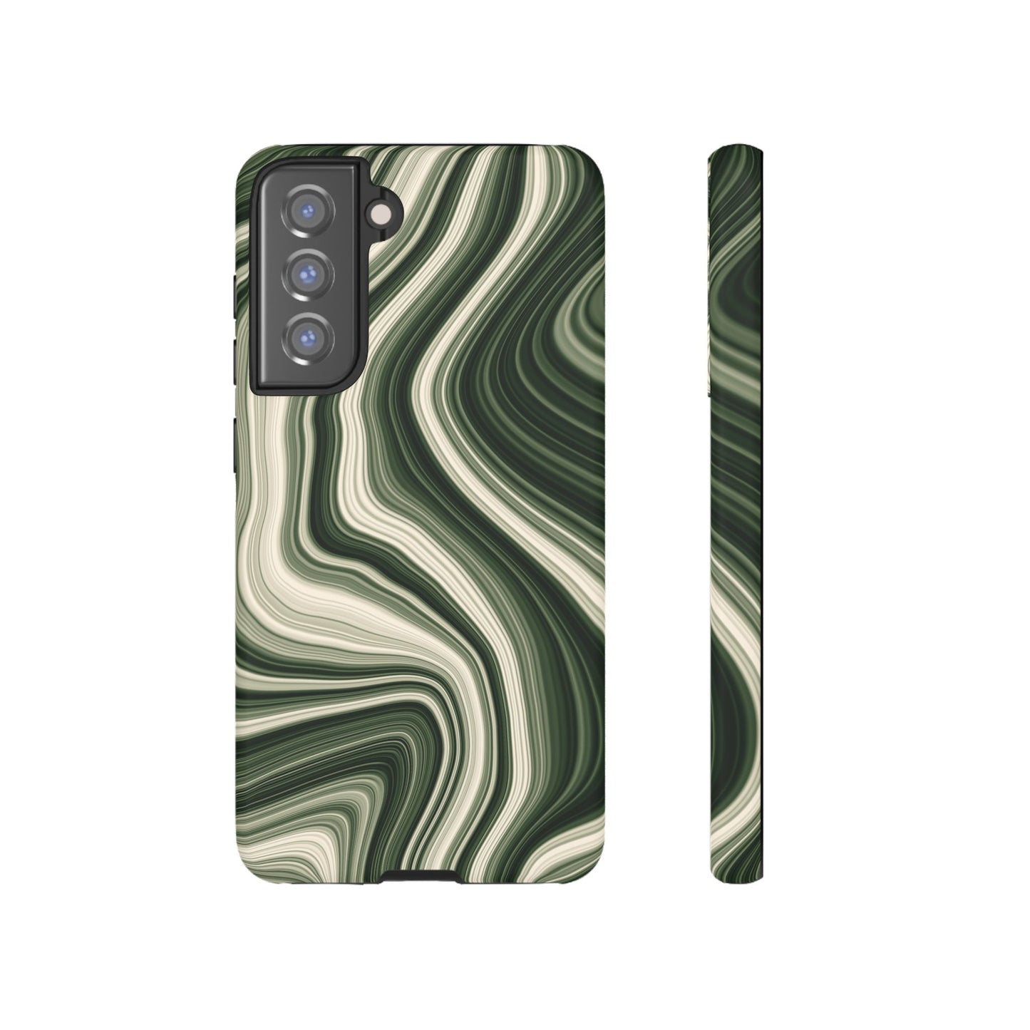 Radiating Elegance V1 Marble Green Tough Phone Case - Stylish Protection for Everyday Life