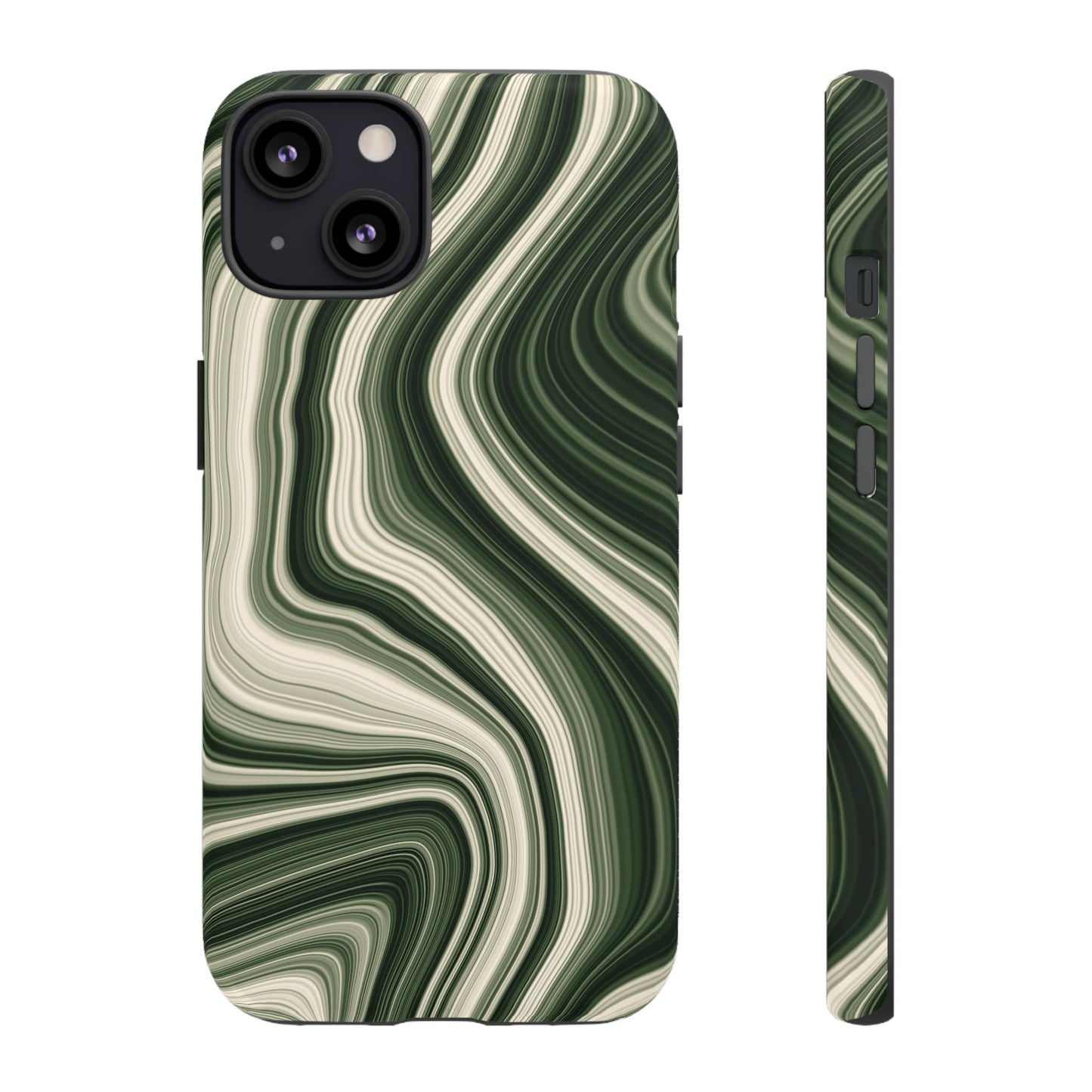 Radiating Elegance V1 Marble Green Tough Phone Case - Stylish Protection for Everyday Life