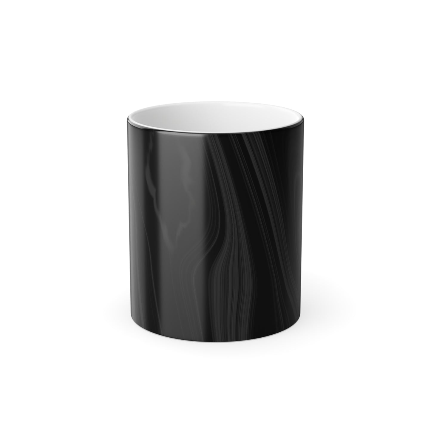 Radiating Elegance V2 Stylish Color Morphing Mug – Unique Black and White Design for Home or Office