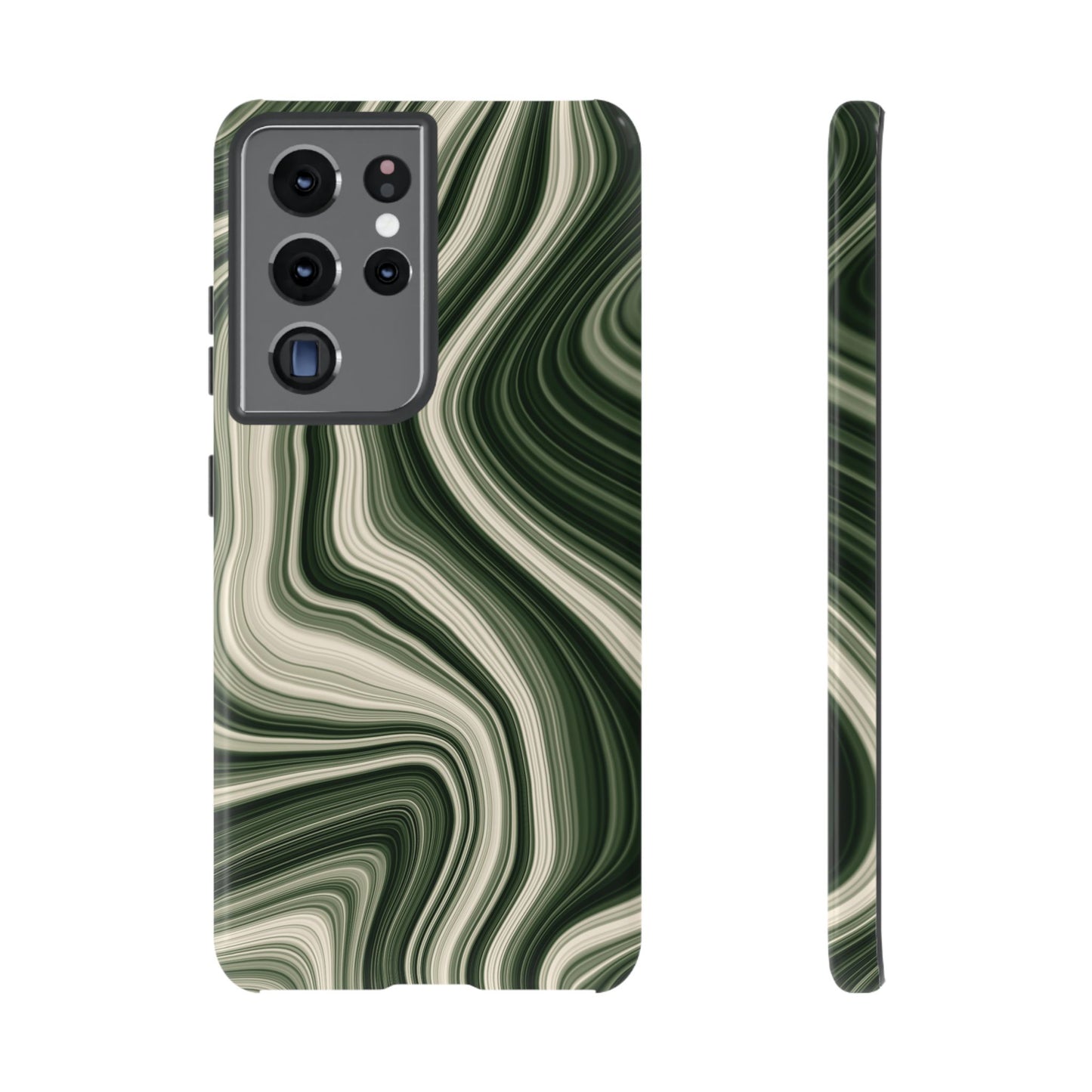 Radiating Elegance V1 Marble Green Tough Phone Case - Stylish Protection for Everyday Life