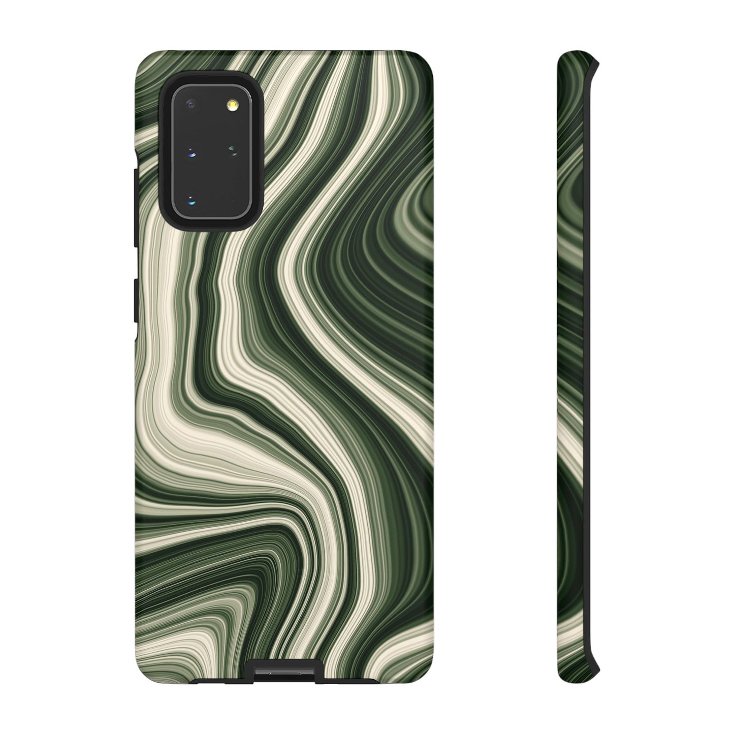 Radiating Elegance V1 Marble Green Tough Phone Case - Stylish Protection for Everyday Life