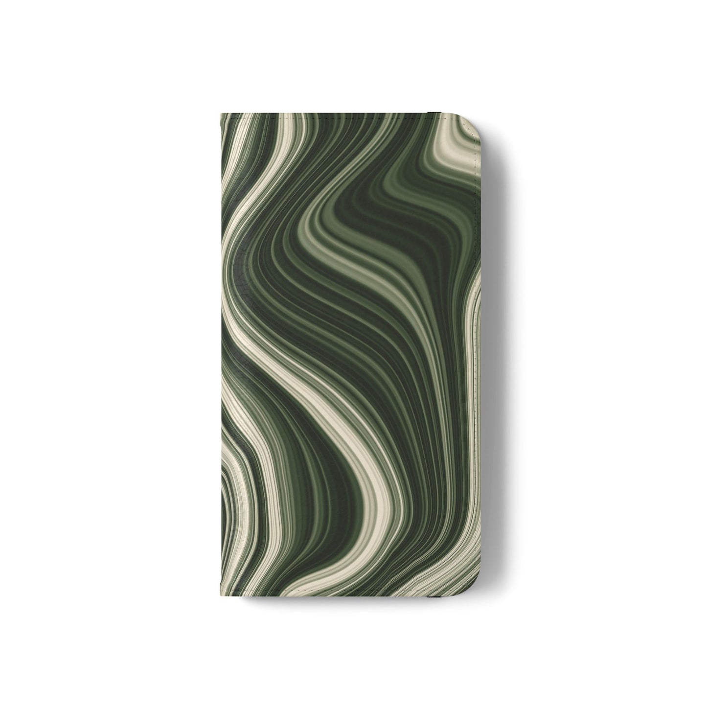 Radiating Elegance V1 Stylish Green Marble Flip Case for Smartphones - Perfect for Fashion Lovers