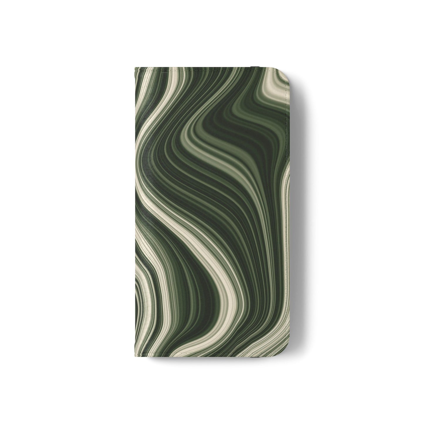 Radiating Elegance V1 Stylish Green Marble Flip Case for Smartphones - Perfect for Fashion Lovers