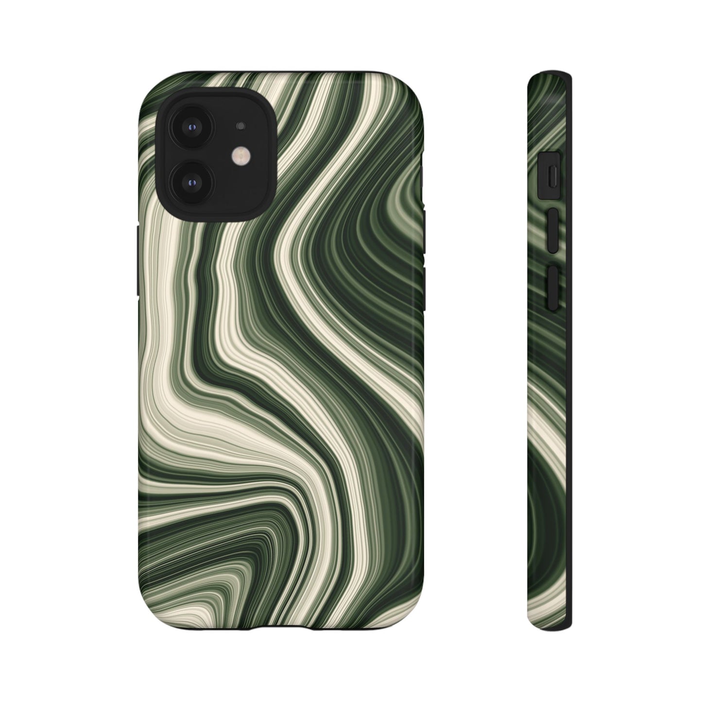 Radiating Elegance V1 Marble Green Tough Phone Case - Stylish Protection for Everyday Life