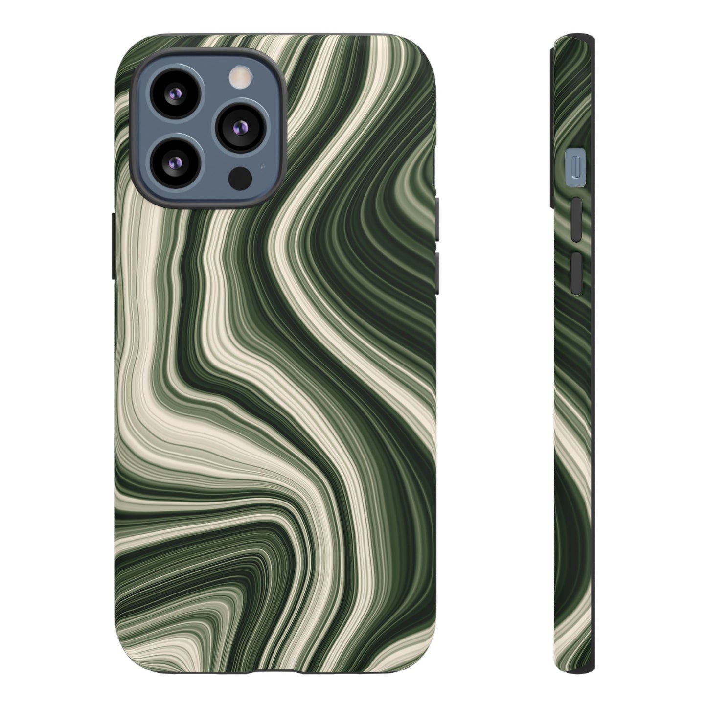 Radiating Elegance V1 Marble Green Tough Phone Case - Stylish Protection for Everyday Life