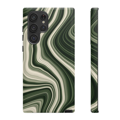 Radiating Elegance V1 Marble Green Tough Phone Case - Stylish Protection for Everyday Life