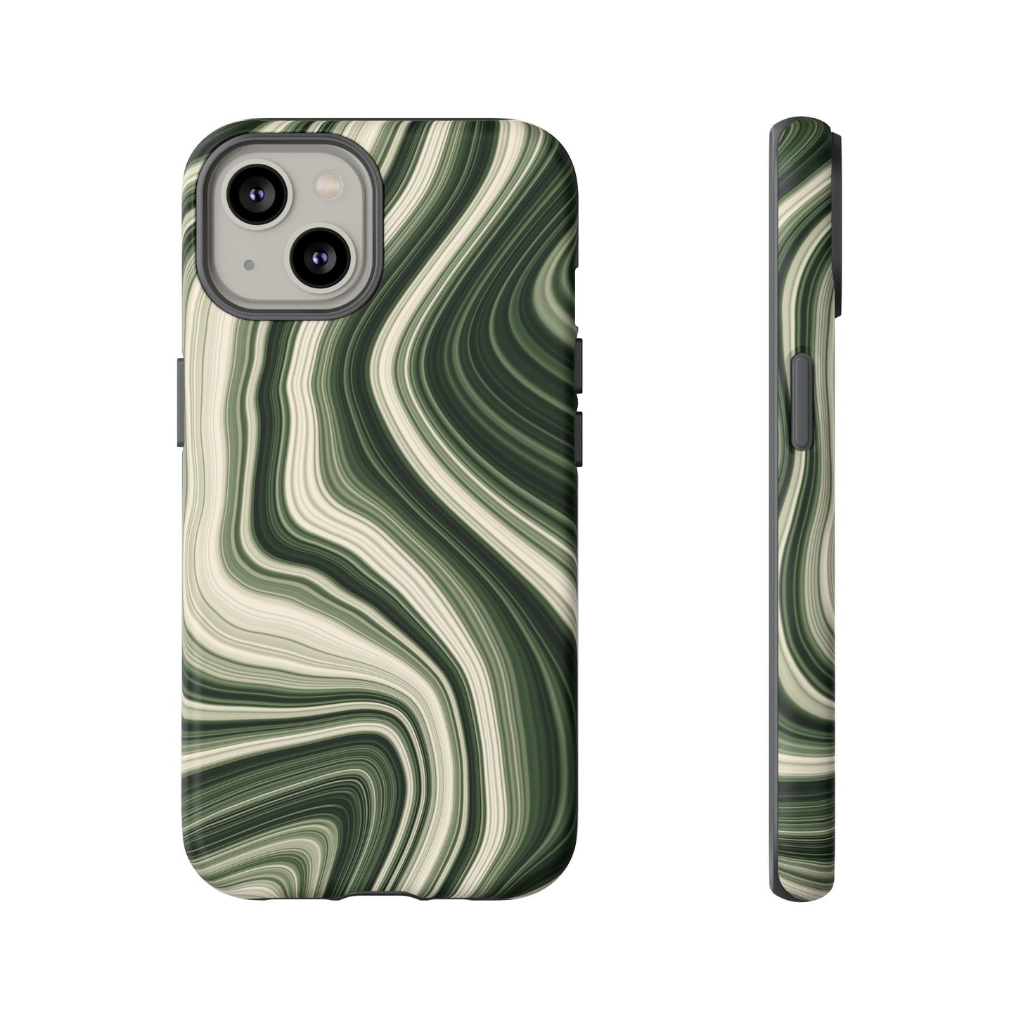 Radiating Elegance V1 Marble Green Tough Phone Case - Stylish Protection for Everyday Life