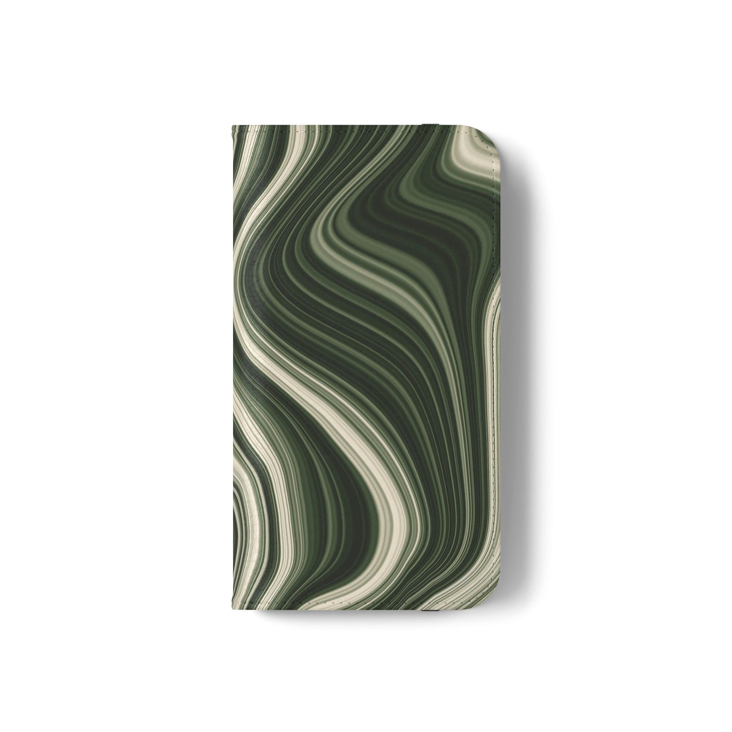 Radiating Elegance V1 Stylish Green Marble Flip Case for Smartphones - Perfect for Fashion Lovers