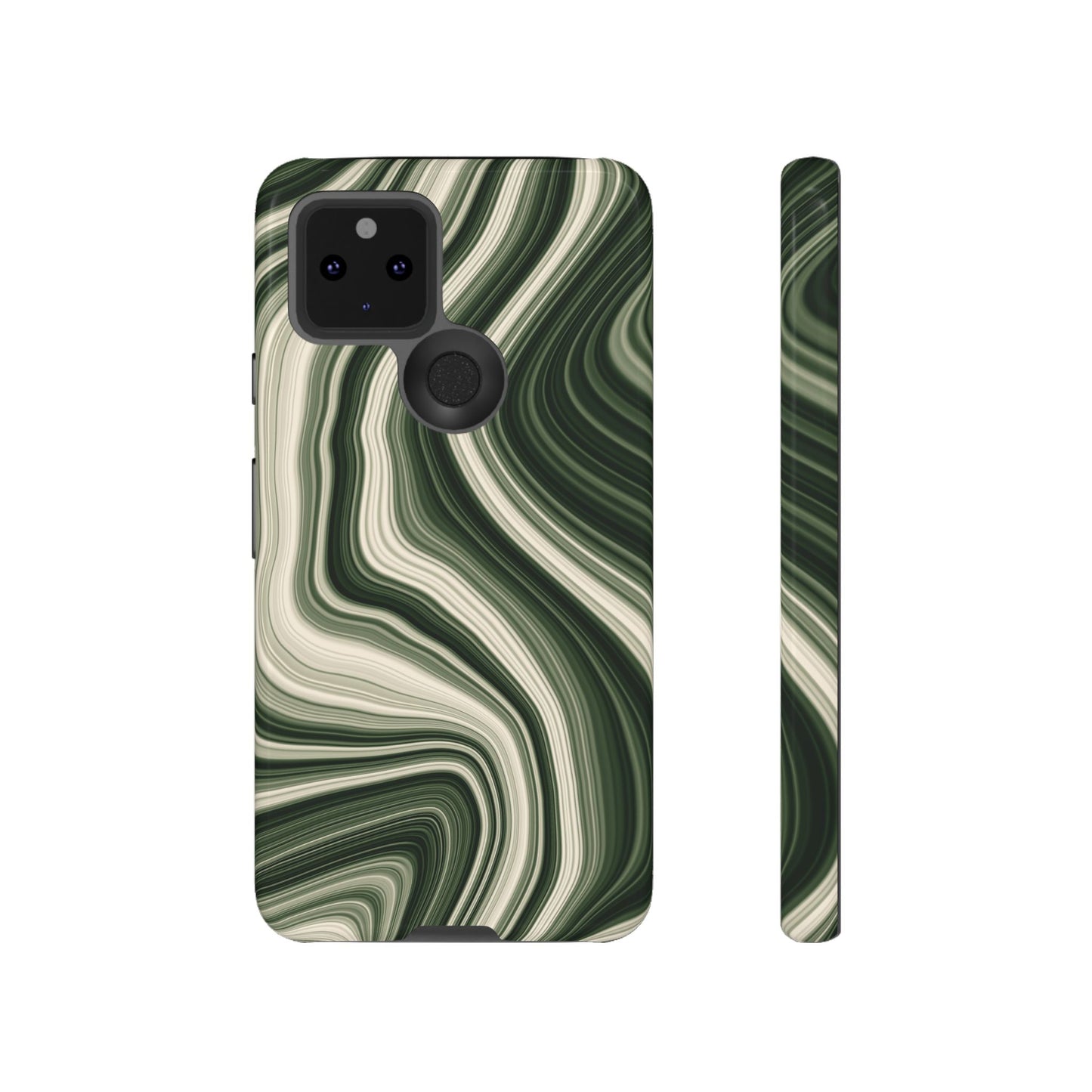 Radiating Elegance V1 Marble Green Tough Phone Case - Stylish Protection for Everyday Life