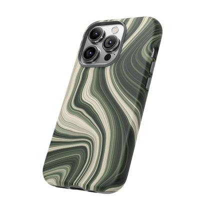 Radiating Elegance V1 Marble Green Tough Phone Case - Stylish Protection for Everyday Life